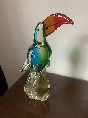 Large Heavy Murano Glass Coloured Toucan • £48