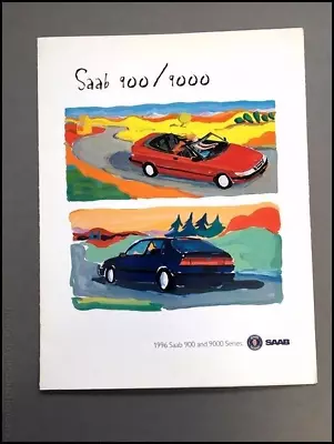 1996 Saab 9000 900 CS CSE Aero Coupe Convertible Original Sales Brochure Catalog • $9.56