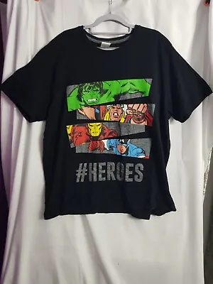 Marvel #Heroes T Shirt Size Xxl Blackthorhulkiron Man And Captain America • £9.99