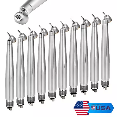 1-10Pcs Dental 45° LED High Speed Surgical Handpiece Fiber Optic Push 4-Holes • $89.99