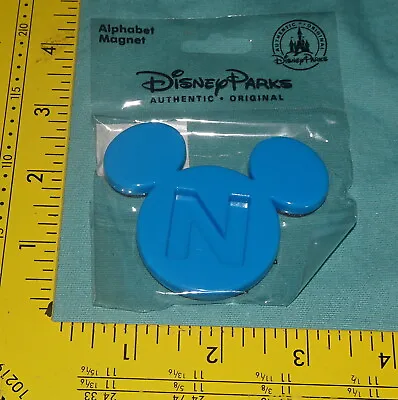 New = Blue = N = Letter  N = Walt Disney Parks = Mickey Mouse Alphabet Magnet • $7.99