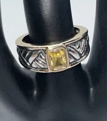 T * J Mens Ring Size 7-8 Roman Renaissance Style Ring 1970s 1980s Style • $27.99