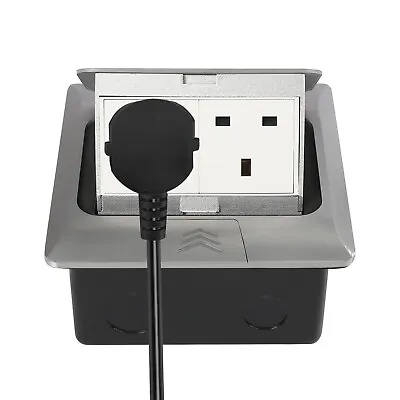 £33.01 • Buy Waterproof Floor Sockets, 2 Pop Up Electrical Outlet Cover Box Socket Power Plug