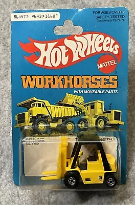 1980 Hot Wheels Workhorses CAT Forklift #1168 • $18.50