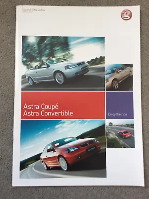 VAUXHALL ASTRA COUPE / CONVERTIBLE 2004 Models Brochure In VGC • $12.43