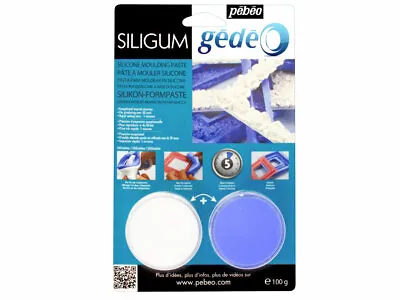 £11.95 • Buy Gedeo Siligum Clay Casting Moulding Compound 100g FIMO/Plaster/resins/Metal Clay