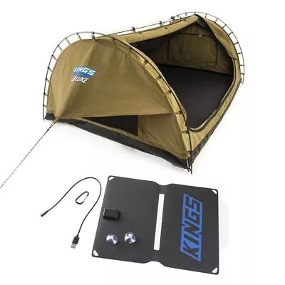 Adventure Kings Big Daddy Deluxe Camping Double Swag + 10W Portable Solar Kit • $179