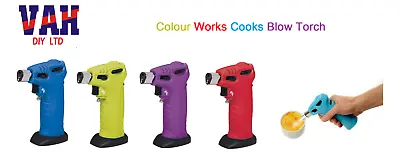 £15.99 • Buy  Colourworks Chefs Cooks Cooking Mini Blow Torch Lamp Child Safe Assorted Colour