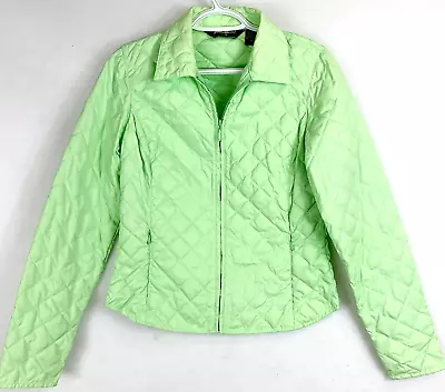 EDDIE BAUER Jacket Womens Extra Small Goose Down Puffer Coat Lightweight Bright • $21.89