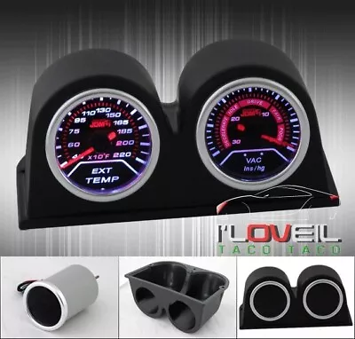 Gas Temperature + Vacuum Gauge + Light Weight Double Pod Holders Combo • $54.99