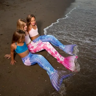 Planet Mermaid Chelsea Rose Pink Swimmable Mermaid Tail With Magic Monofin • £70
