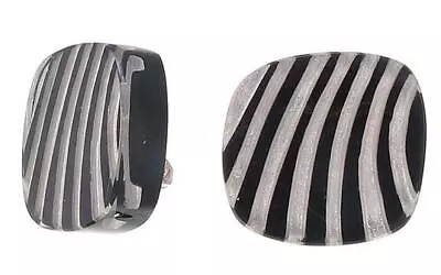 Zsiska Mirage Monochrome Clip On Earrings • $35