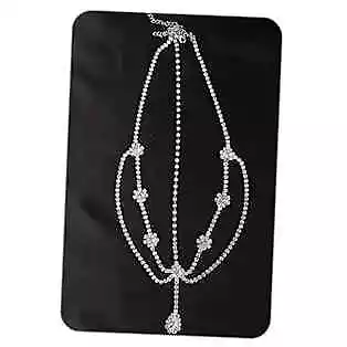  Rhinestone Teardrop Head Chain Crystal Forehead Chain Band For Style 1 Silver • $18.97