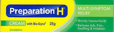 Preparation H Cream With Bio-Dyne 25g/.88oz - Canadian Formula • $19.99