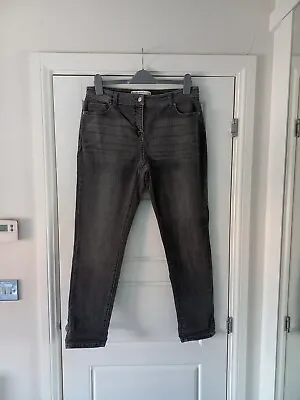 £24.99 • Buy Next Grey Relaxed Skinny Super Stretchy Jeans Size 14 Uk 
