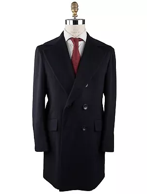 New Kiton Overcoat 100% Vicuna PerÙ Size 46 Us 56 Eu Kcx42 • $35360