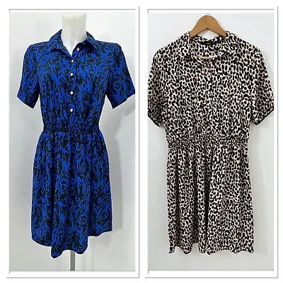 £14.95 • Buy Ladies Ex George  Print  Shirt Dress Size 8 10 12 14 18 20