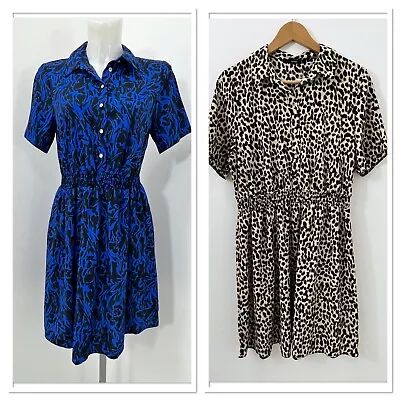 £14.95 • Buy Ladies Ex George  Print  Shirt Dress Size 8 10 12 14 18 20