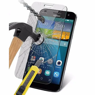 Tempered Glass Screen Protector Scratch Resistant Film For HUAWEI Ascend Y550 • $6.45