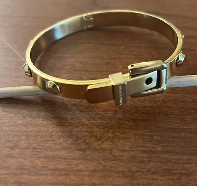 Michael Kors Women’s Gold-tone Buckle Bangle • $20