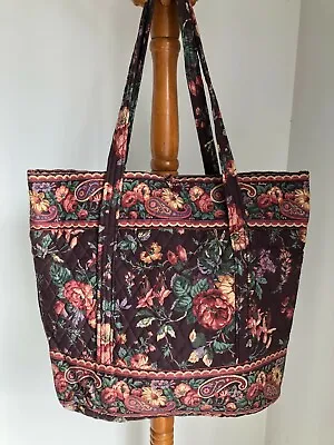 Vera Bradley Indiana Vera Tote Bag Wildwood Retired Very Rare Excellent  • $89.99