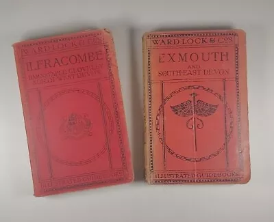 Ward Lock Guide 1925 - 1926 Books X 2 Ilfracombe & Exmouth • £10