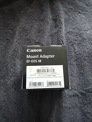 Canon EF-EOS M  Mount Adapter - Boxed.  Suitable For All EOS-M Series Bodies EXC • £48