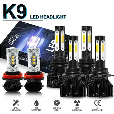 For Mitsubishi Lancer 2008-2015 LED Headlights + Fog Light Bulbs Combo Kit 6000k • $49.99