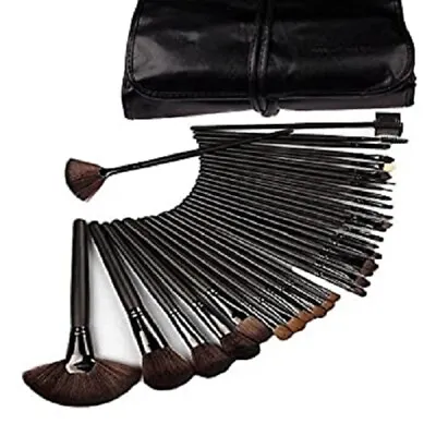 NEW Klaren 32 Piece Professional Makeup Brush Set W Travel Pouch • $14.99