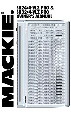 £21.06 • Buy Mackie Mixer Manual Sr24 Vlz Pro (copy)