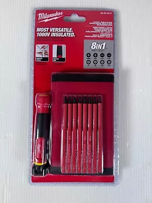 Milwaukee 48-22-2217 8-in-1 1000V Insulated Precision Multi-Bit Screwdriver Set • $30