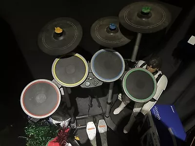 $750 • Buy PS3 PS4 PS5 Rock Band 4 Drums & Pro Cymbals Includes 2 Pedals