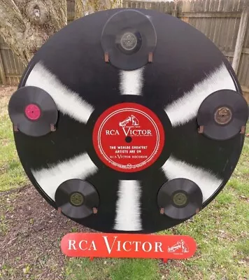 💥Very Rare Early RCA Victor Phonograph Record Display!! • $3000