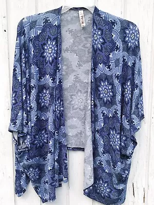 Mudd Open Front Half Sleeve Cardigan Juniors Small Rayon Spandex RN# 73277  WXS1 • $9.99