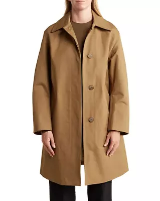 NEW Vince Brown Cotton Mac Car Coat Sz M NWT $695 • $150