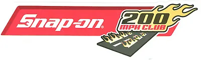  NEW  Vintage Snap-on Tools Tool Box Sticker Decal Man Cave Garage 200 MPH #48 • $18.46