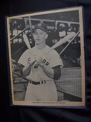 Mickey Mantle 2  Pictures From 1961 Complete Baseball Review EX See Description • $12