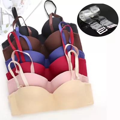 £7.91 • Buy Multiway Prom Women Bra Sexy Lingerie Underwire Push Up Bras Stage Strapless Bra