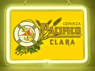 Pacifico Clara Mexican Beer Hub Bar Display Advertising Neon Sign • $78.99