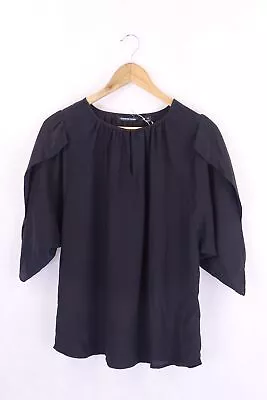 Country Road Black Blouse XS By Reluv Clothing • $13.20