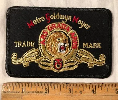 Vintage MGM Movie Studio Patch Metro Goldwyn Mayer Trade Mark Lion Logo • $6.25