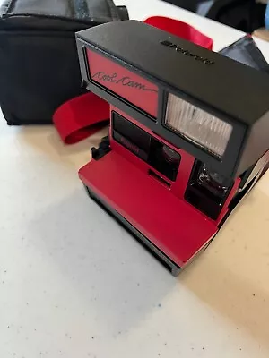 Vintage Polaroid Cool Cam 600 Red & Black Instant Film Camera  Working • $1