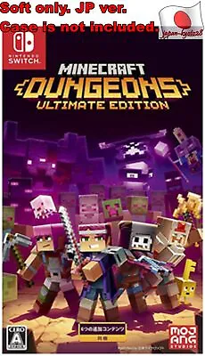 Nintendo Switch JP Ver USED SOFT ONLY Mincraft Dungeons Ultimate Edition • $40.42