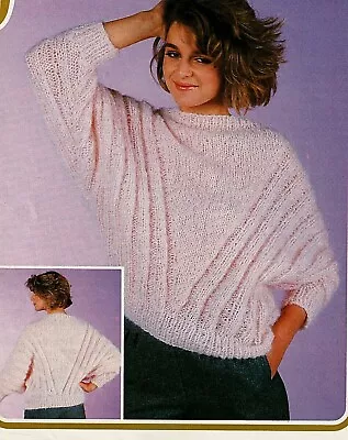 Jarol Mohair Blend KNITTING PATTERN Women Sweater • £0.85