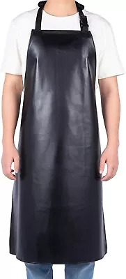  Men's Heavy-Duty Waterproof Rubber Vinyl Apron - Stay Dry During Dishwashing  • $16.89