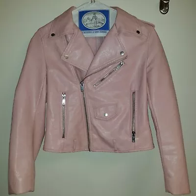 Zara Basic Outerwear Pink Faux Leather Jacket • $31