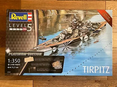 Revell 1/350 Battleship Tirpitz Model Kit Limited Platinum Edition • £160