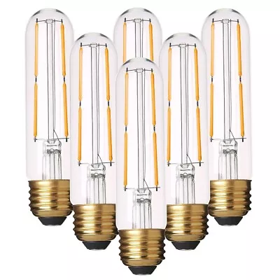 6Pack Dimmable T10 LED Bulb 2700K Tubular Light Bulbs 40W Equiv 400LM Warm White • $24.99