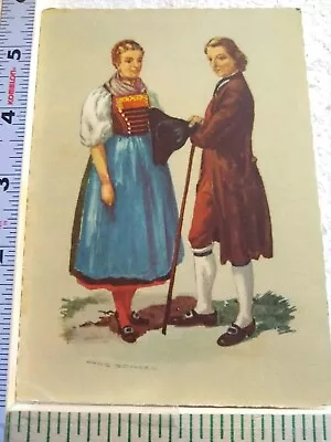 Postcard Basel-Land Swiss Costume From The 18th Century • £8.77