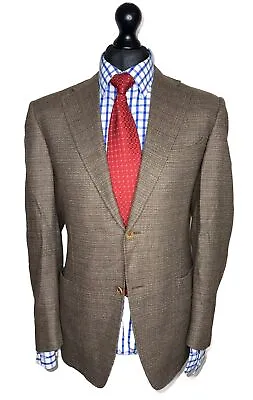 Canali 1934 Luxury Designer Jacket/blazer 100% Wool Full Canvass Tailored Fit 42 • £124.99